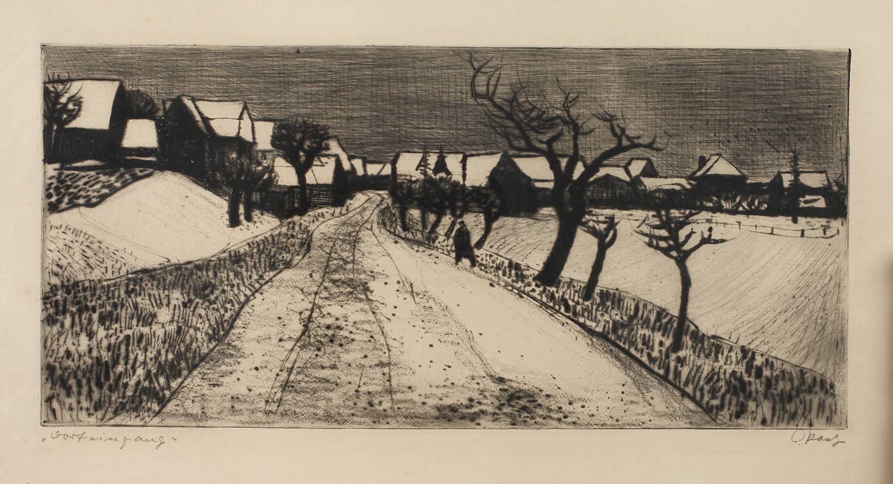 Otto Paetz, ”Dorfeingang”