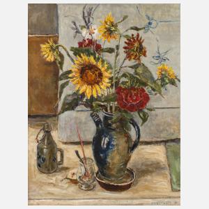 Hanns Rossmanit, ”Stillleben mit Blumenstrauß”