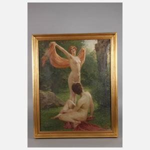 Wilhelm Schade, ”Frei” – Zwei Mädchenakte im Wald