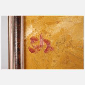 Gerhard Schöpplein, Blumenstillleben in Rot