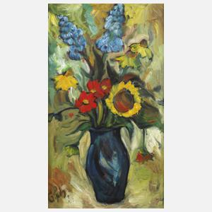 Gerhard Schöpplein, Blumenstillleben mit Rittersporn