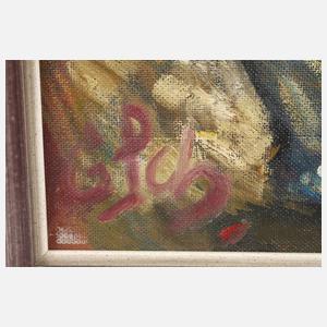 Gerhard Schöpplein, Blumenstillleben mit Sonnenblumen