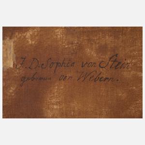 T. J. Hellmund, Barocke Bildnispendants des Ehepaars von Stein