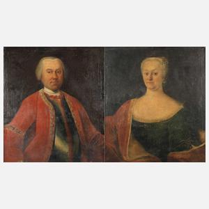 T. J. Hellmund, Barocke Bildnispendants des Ehepaars von Stein