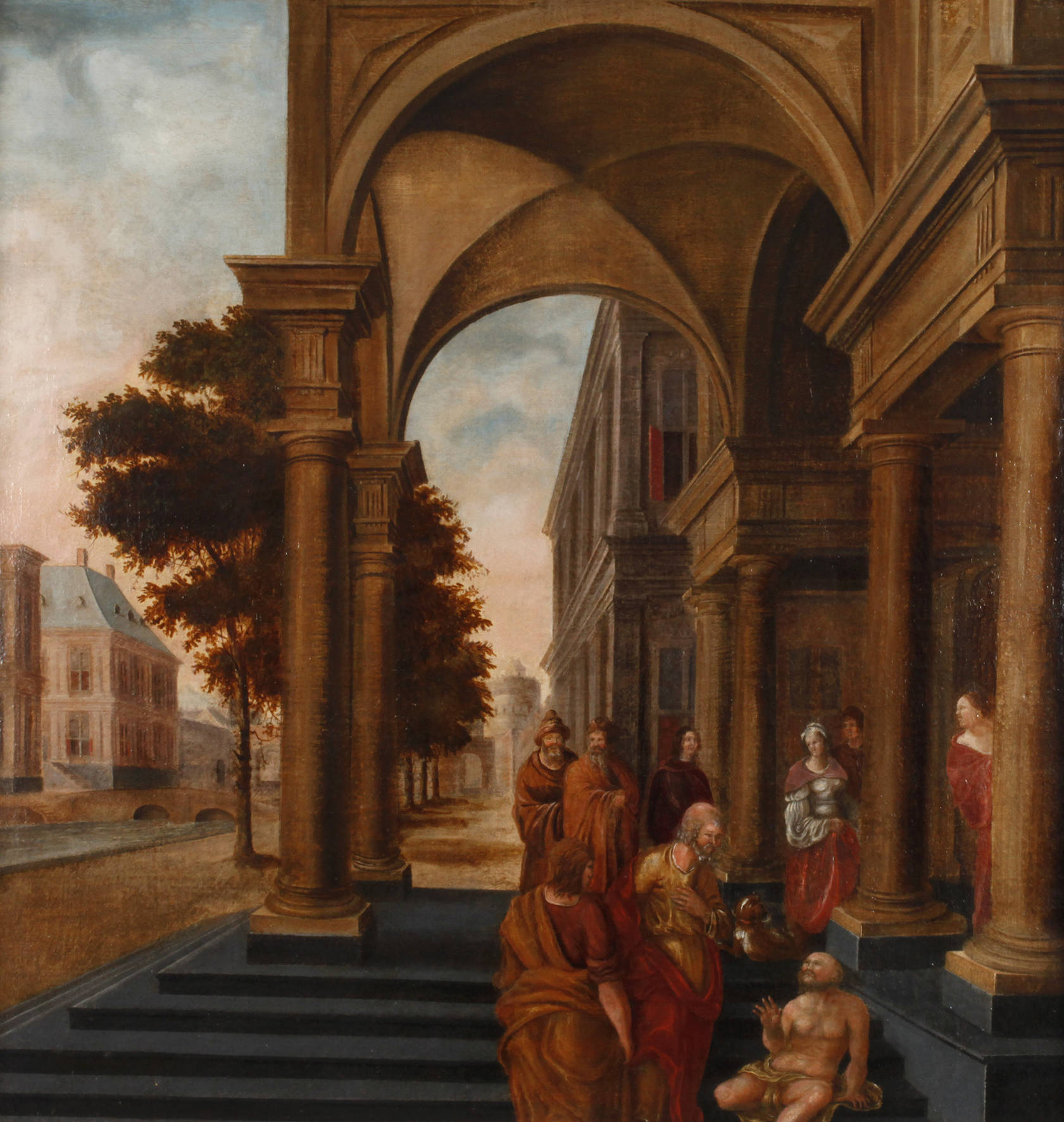 Architekturbild mit Wunder Jesu