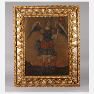 Barockes Votivbild mit dem Erzengel Michael