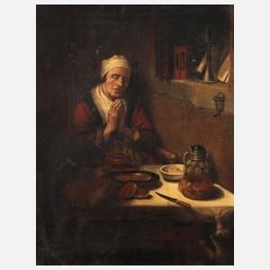 ”Alte Frau im Gebet” nach Nicolaes Maes