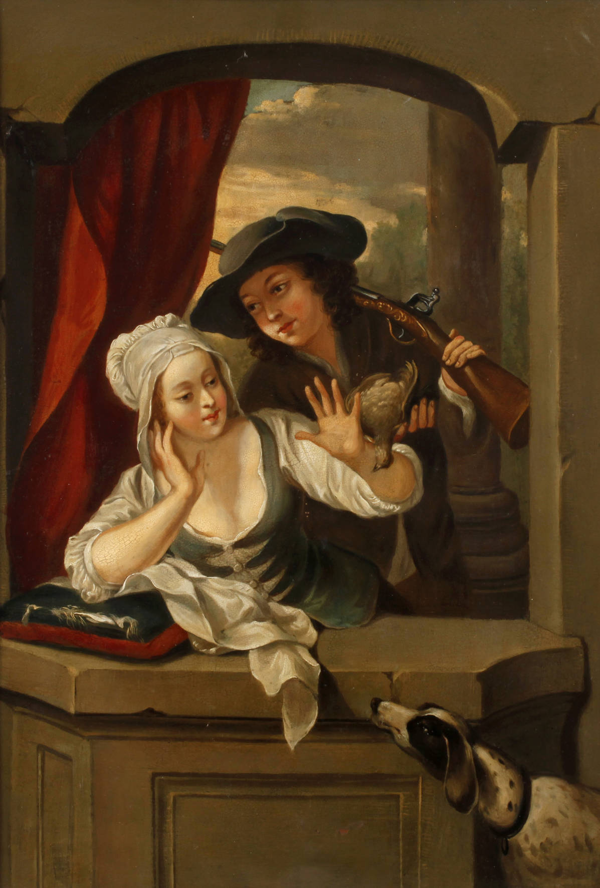 Junges Paar in der Loge