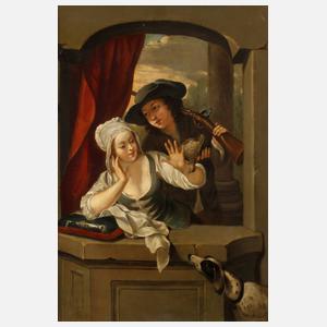 Junges Paar in der Loge