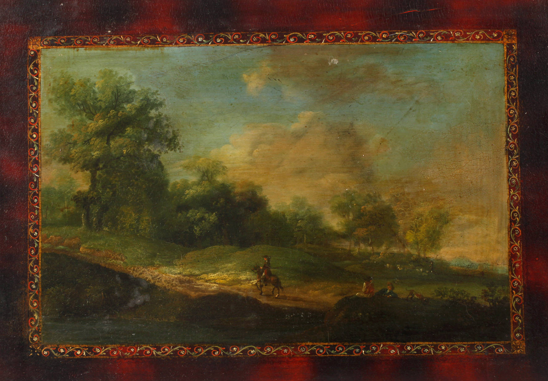 Landschaft mit Reiter