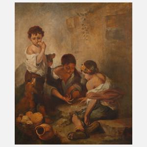 ”Kinder beim Würfelspiel”