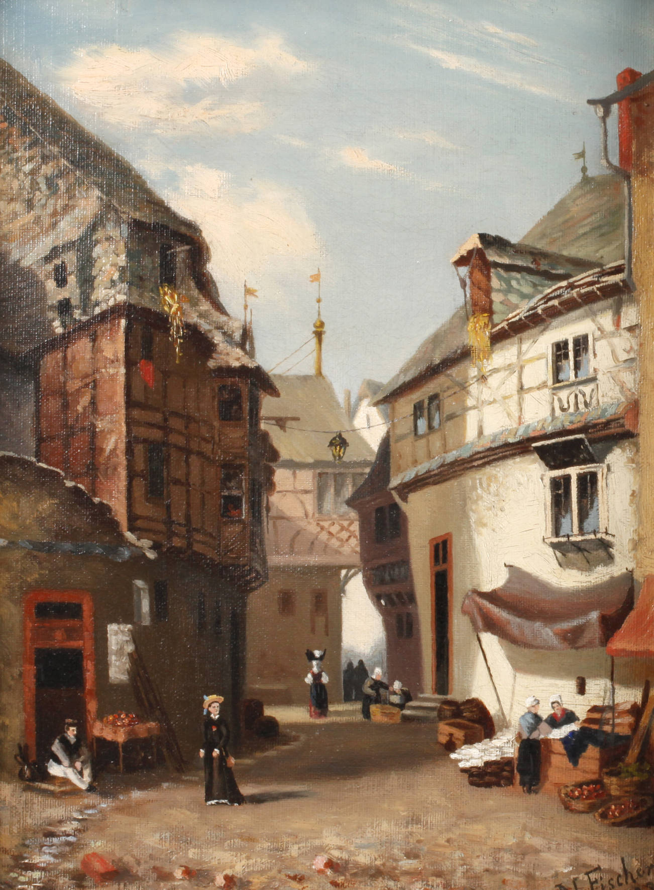 N. Fischer, Sonniger Altstadtwinkel