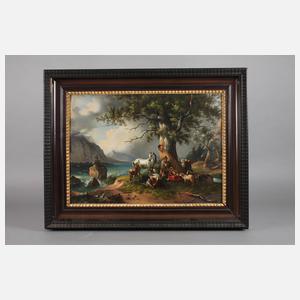 nach Friedrich Gauermann, Flucht vor dem Gewitter