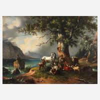 nach Friedrich Gauermann, Flucht vor dem Gewitter111