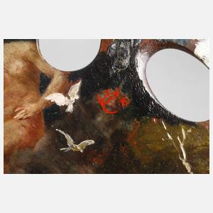 Prof. Carlos Grethe, attr., Bemalte Malerpalette