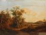 Johannes Maurisz Jansen, Rastender Wanderer in Herbstlandschaft