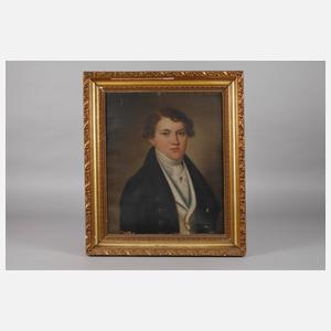 Friedrich Christian Krieger, attr., Biedermeierportrait