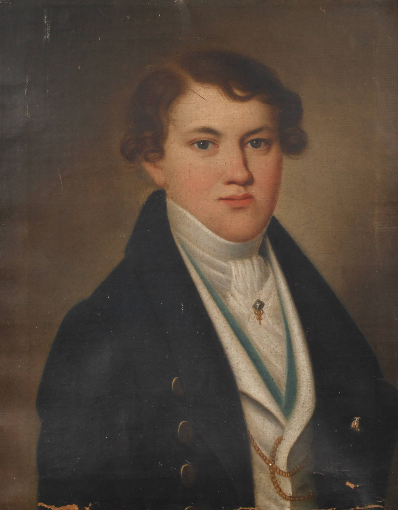 Friedrich Christian Krieger, attr., Biedermeierportrait