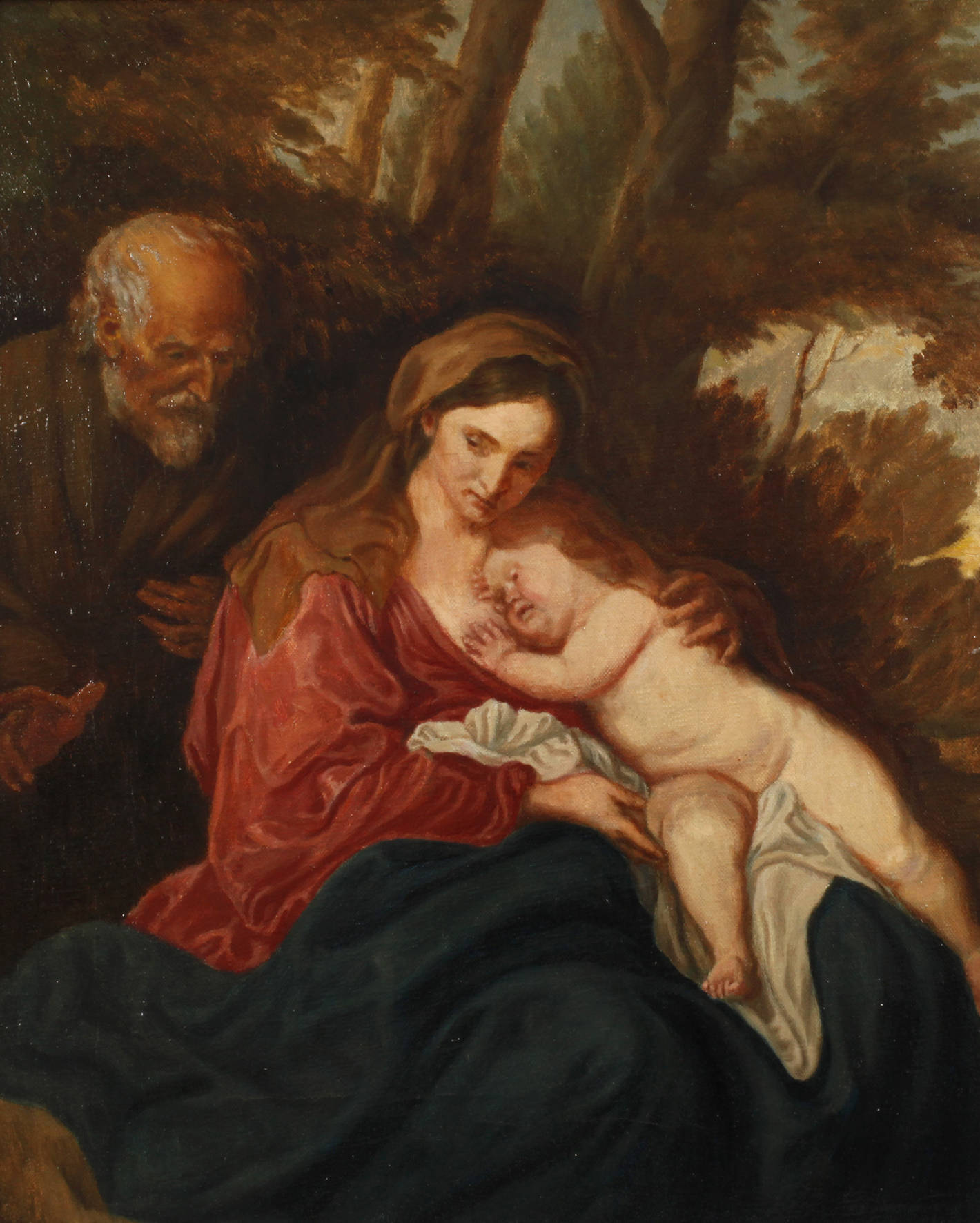 Die Ruhe auf der Flucht