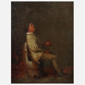 Pfeifenraucher im Bierkeller