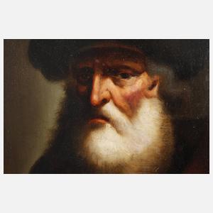 Portrait eines älteren Herren mit Kappe