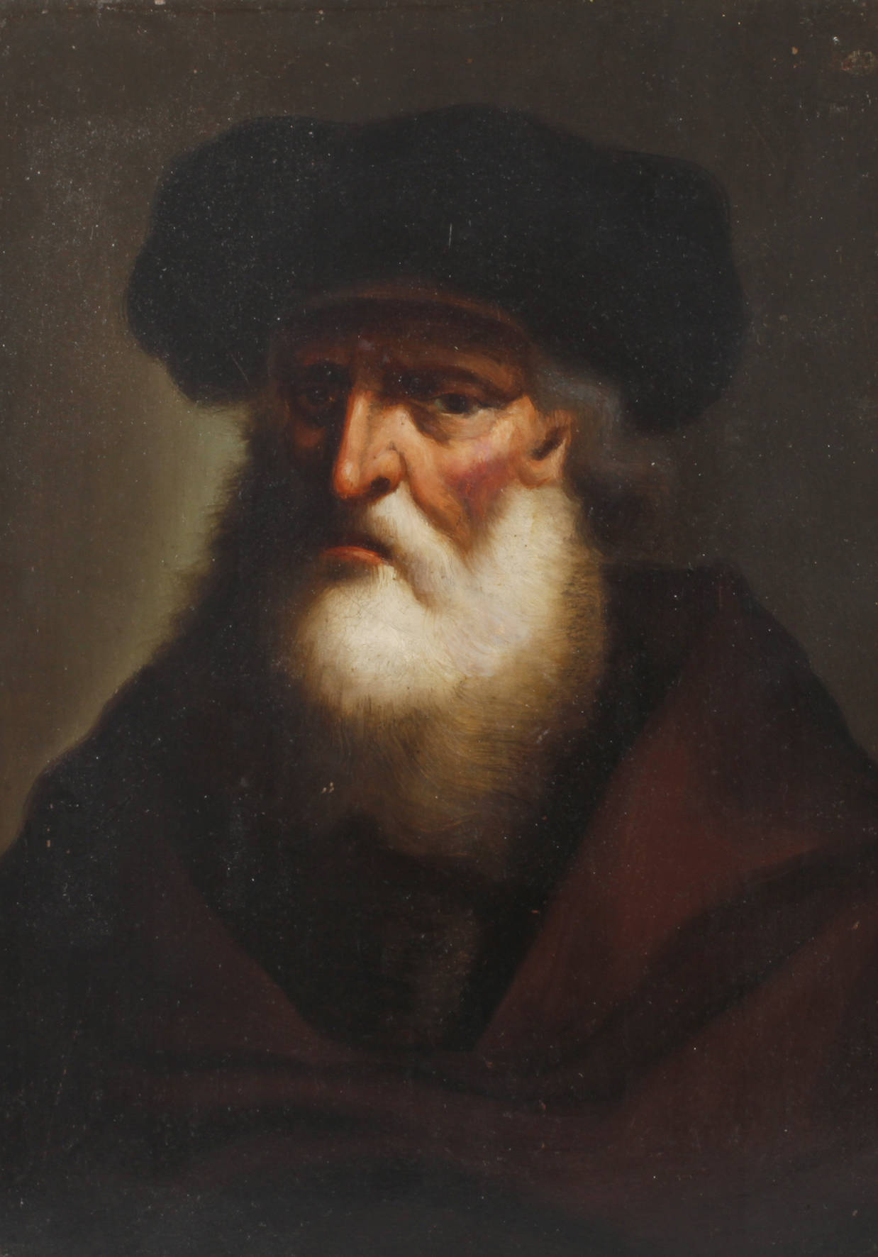 Portrait eines älteren Herren mit Kappe