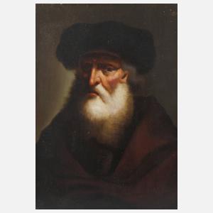 Portrait eines älteren Herren mit Kappe