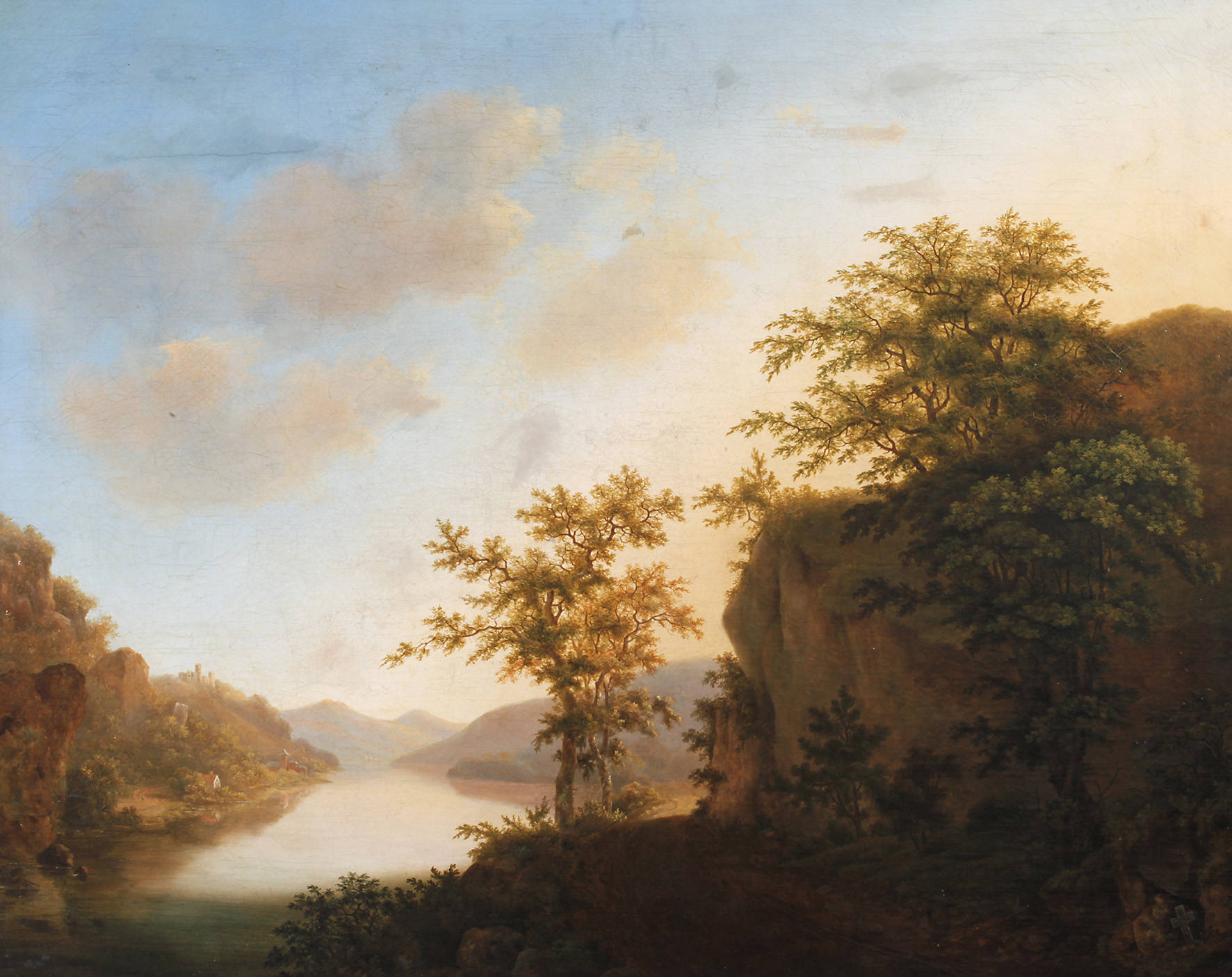 Romantische Flusslandschaft