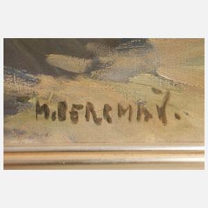 Max Bergman, Bauernjunge mit Kühen am Fluss