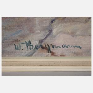 W. Bergmann, Schiffe am Strand