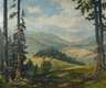 W. Bergmann, Sonnige Gebirgslandschaft