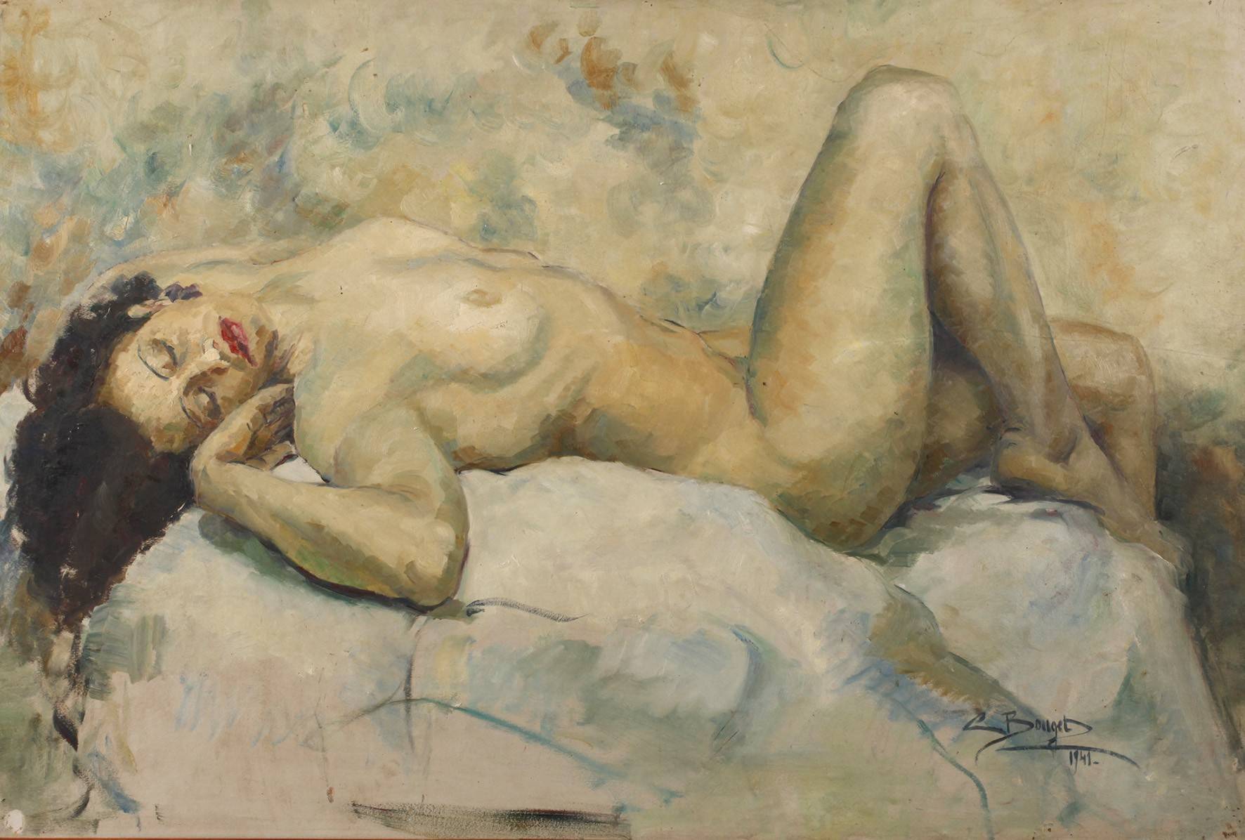 C. Bouget, Ruhender Akt