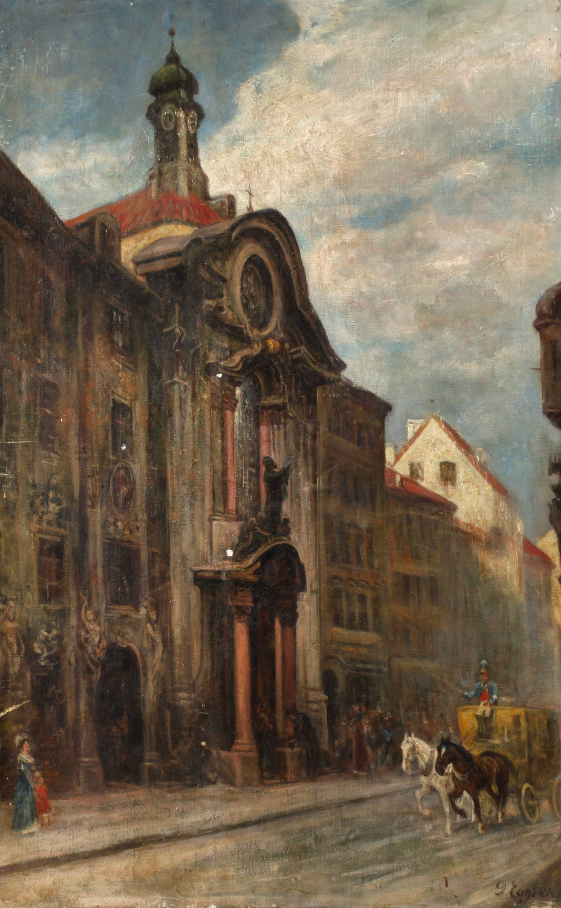 Gustav Eggena, Ansicht der Asamkirche in München
