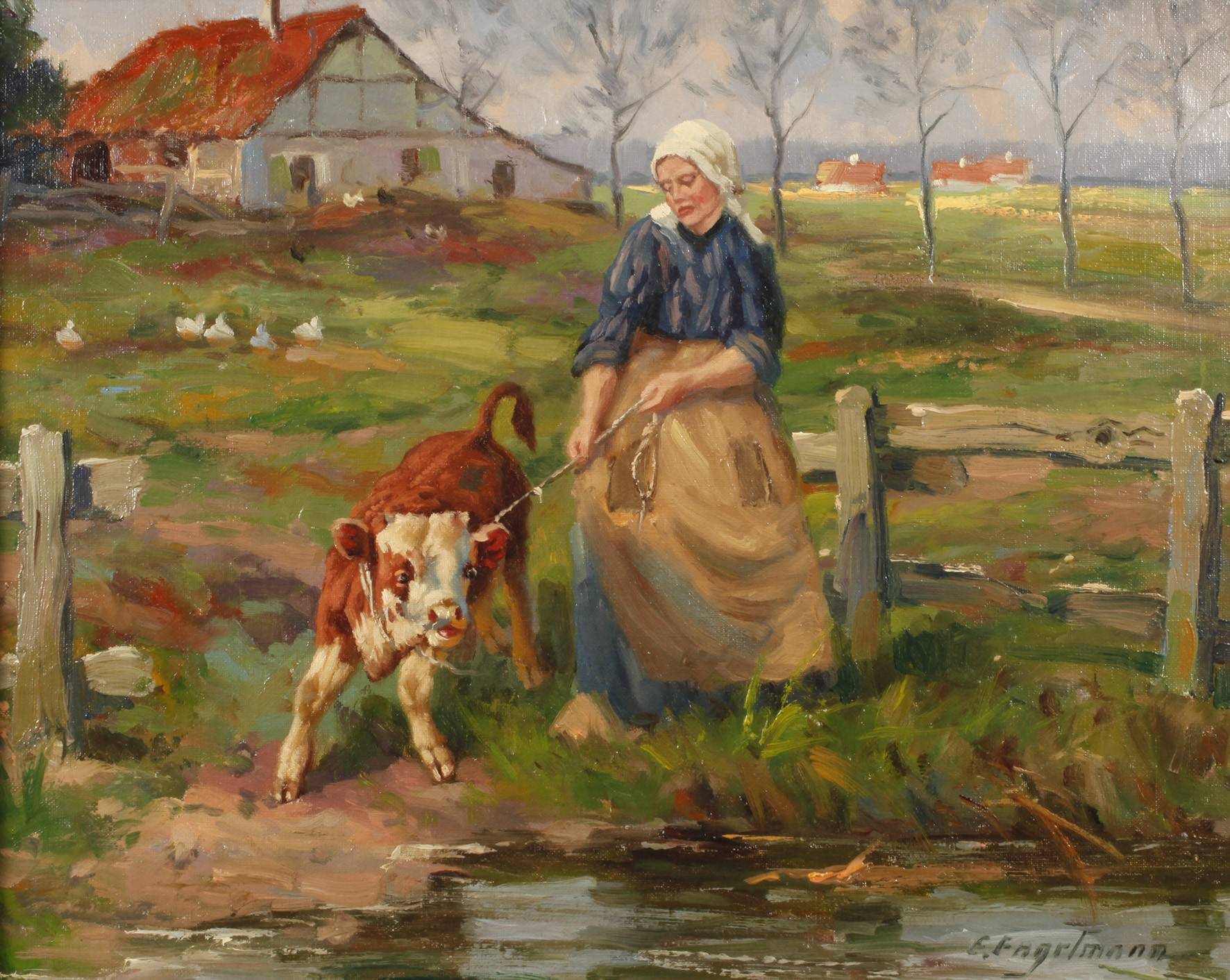 E. Engelmann, Das widerspenstige Kälbchen