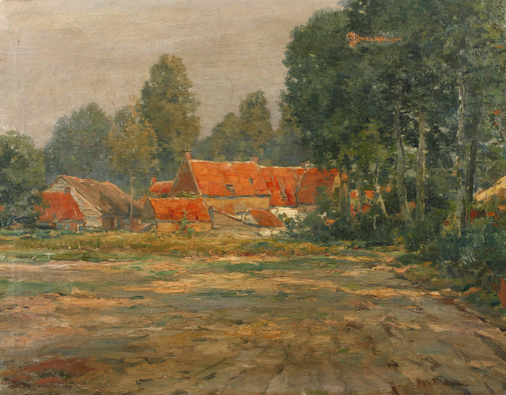 Richard Fehdmer, Norddeutsches Bauerngehöft