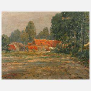 Richard Fehdmer, Norddeutsches Bauerngehöft