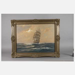 Martin Franz Glüsing, Dreimaster auf See