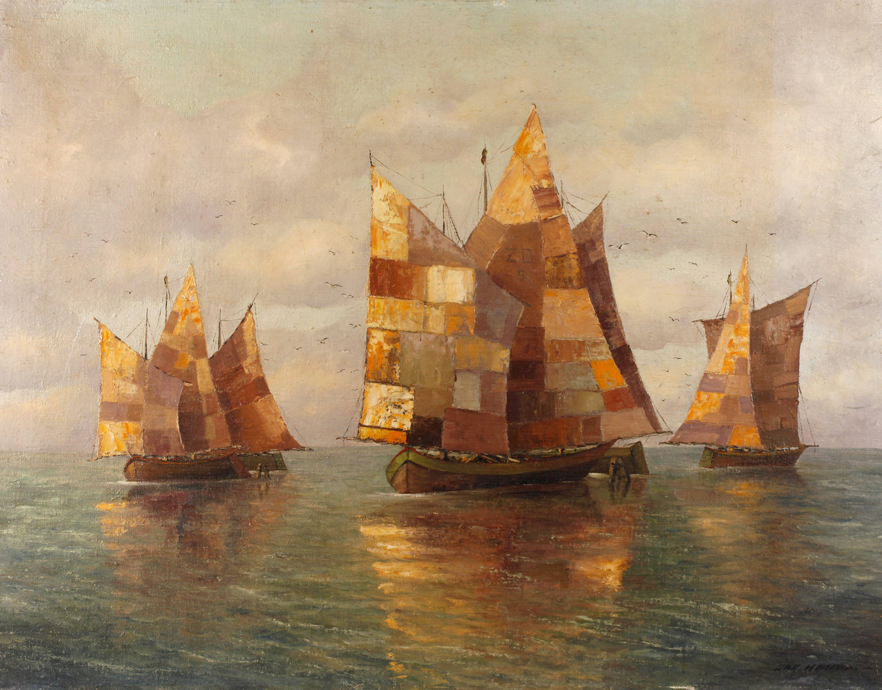 Jakob Hecker, Segelschiffe