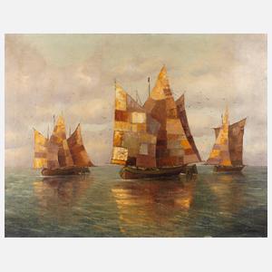 Jakob Hecker, Segelschiffe