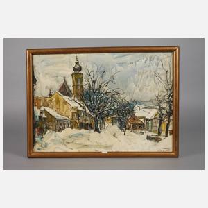 Rudolf Heinzmann, Krummau im Winter