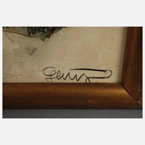 Rudolf Heinzmann, Krummau im Winter