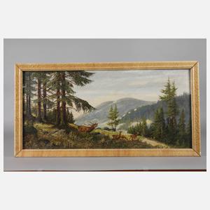 Hirsch, Hirschwild im Gebirge