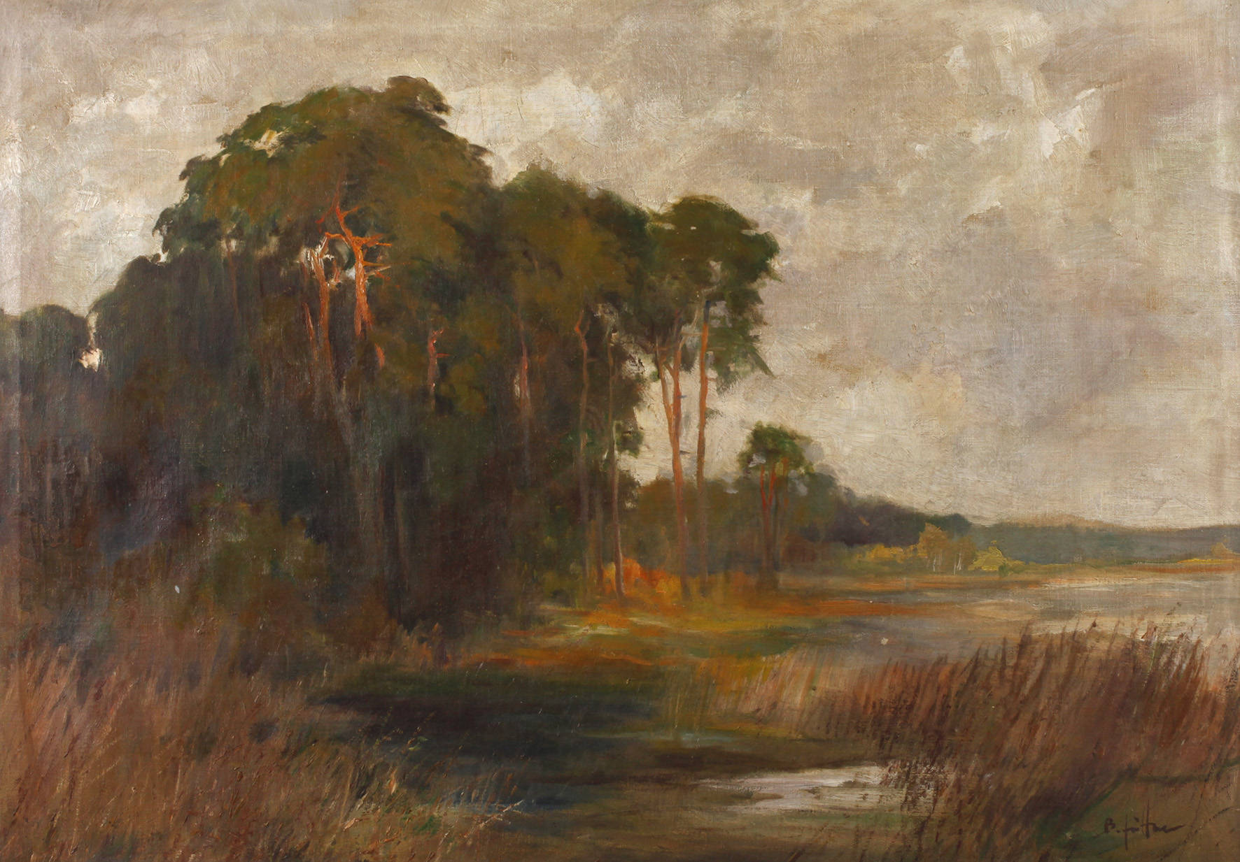 Bruno Hüttner, Kiefern am See