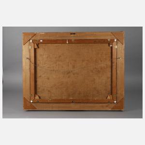 Leopold Illencz, Blumen pflückende junge Frau