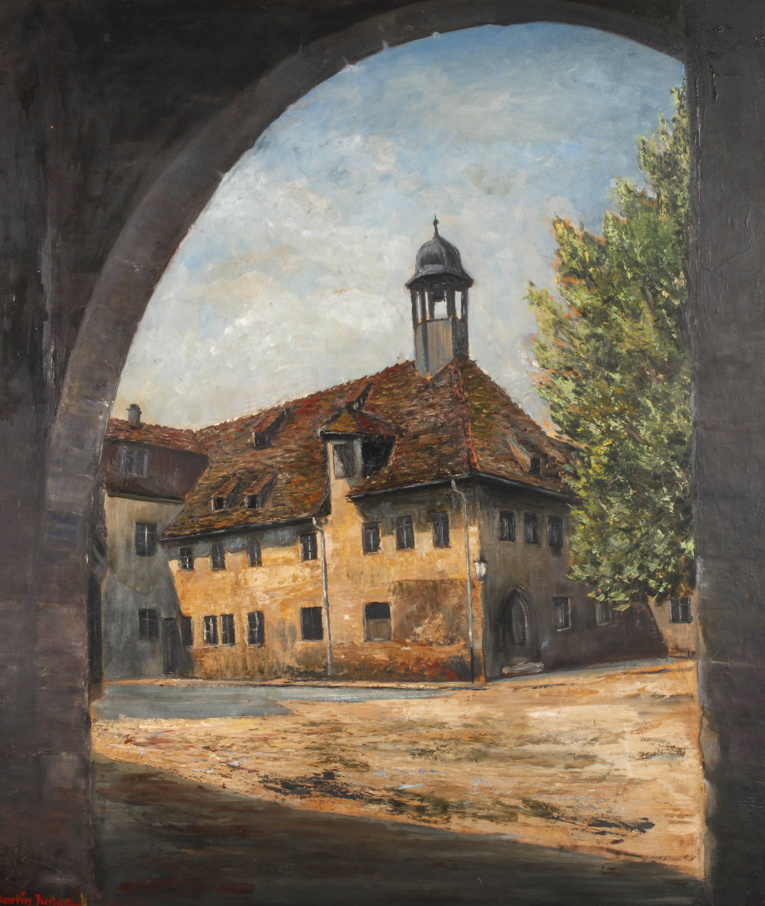 Martin Junge, Ansicht der alten Universität in Jena