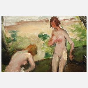 Paul Kapell, Damenakte am Strand