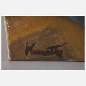 János Kmetty, attr., Expressives Stillleben