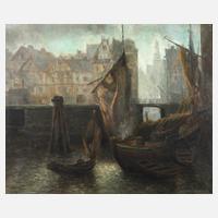 Carl Knoblauch, Abendliche Hafenansicht111