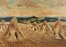 Hein König, attr., Erntelandschaft mit Strohpuppen