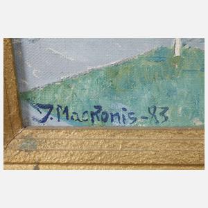 Jonas Mackonis, Gediminasplatz in Vilnius